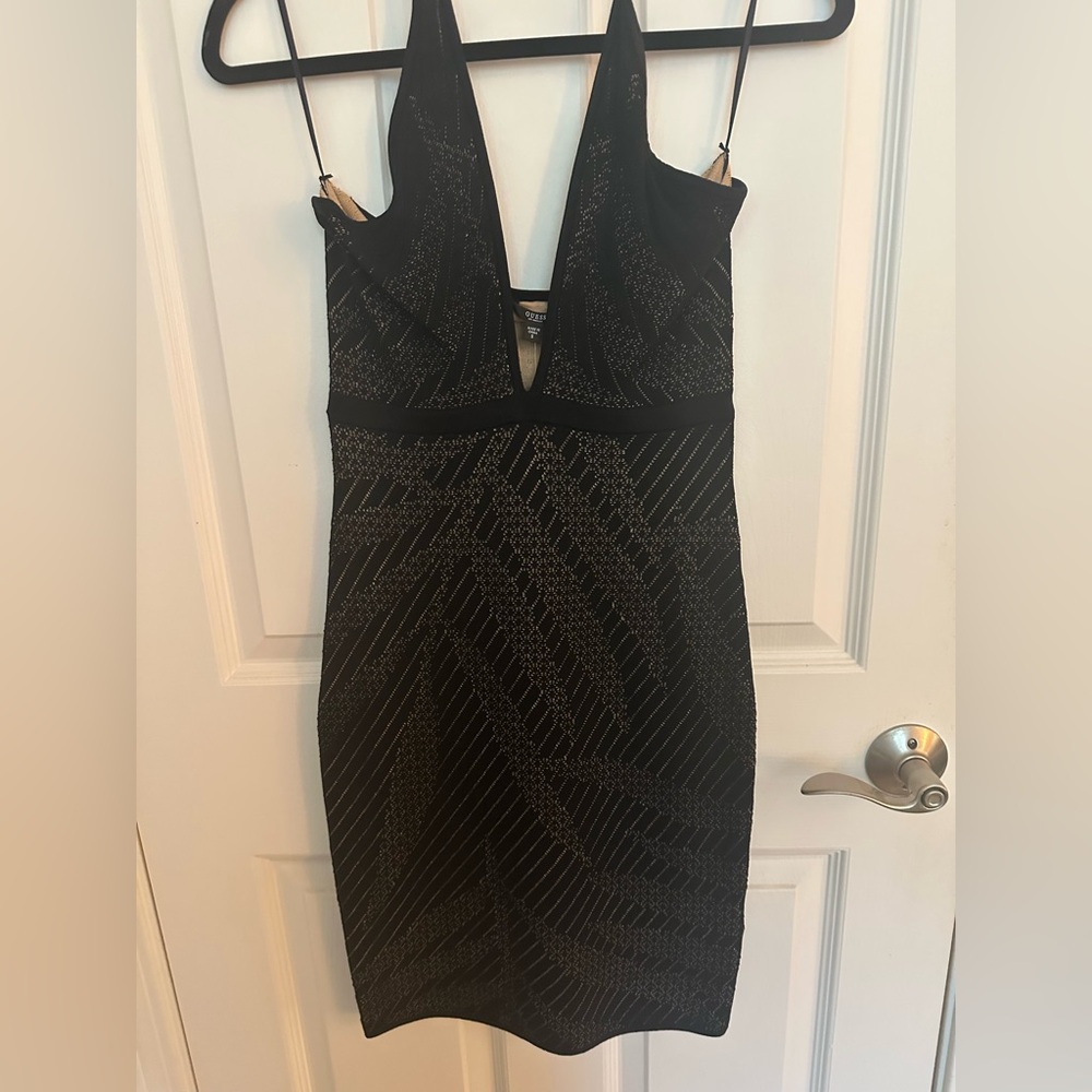 Guess Elegant Black Backless Dress